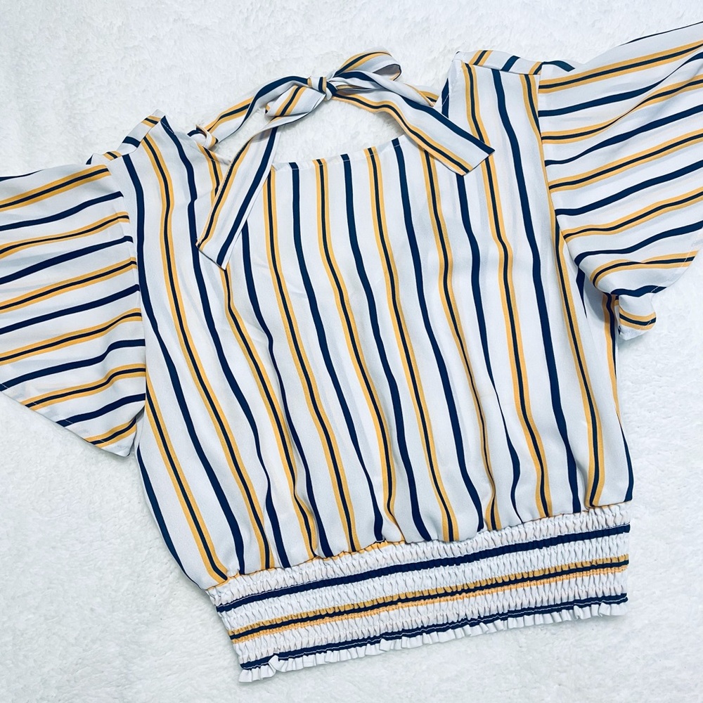 Stripped Crop Top, Cropped blouse